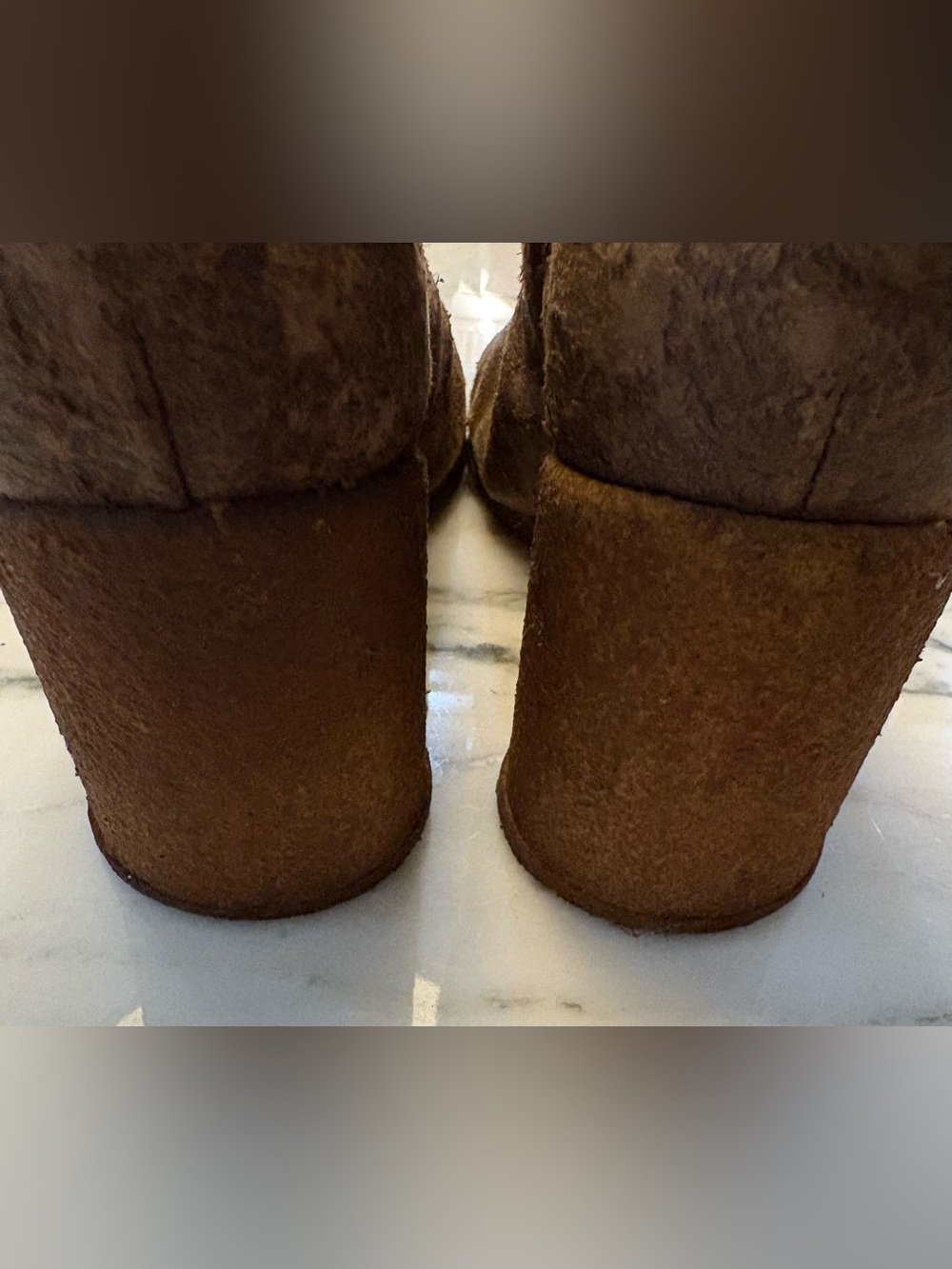 Maison Martin Margiela vintage Brown Split-Toe tabi Suede Boots. Rare ! - Picture 9 of 16